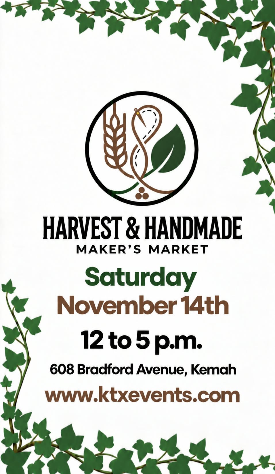 11/14/2026 Harvest & Handmade Maker's Market